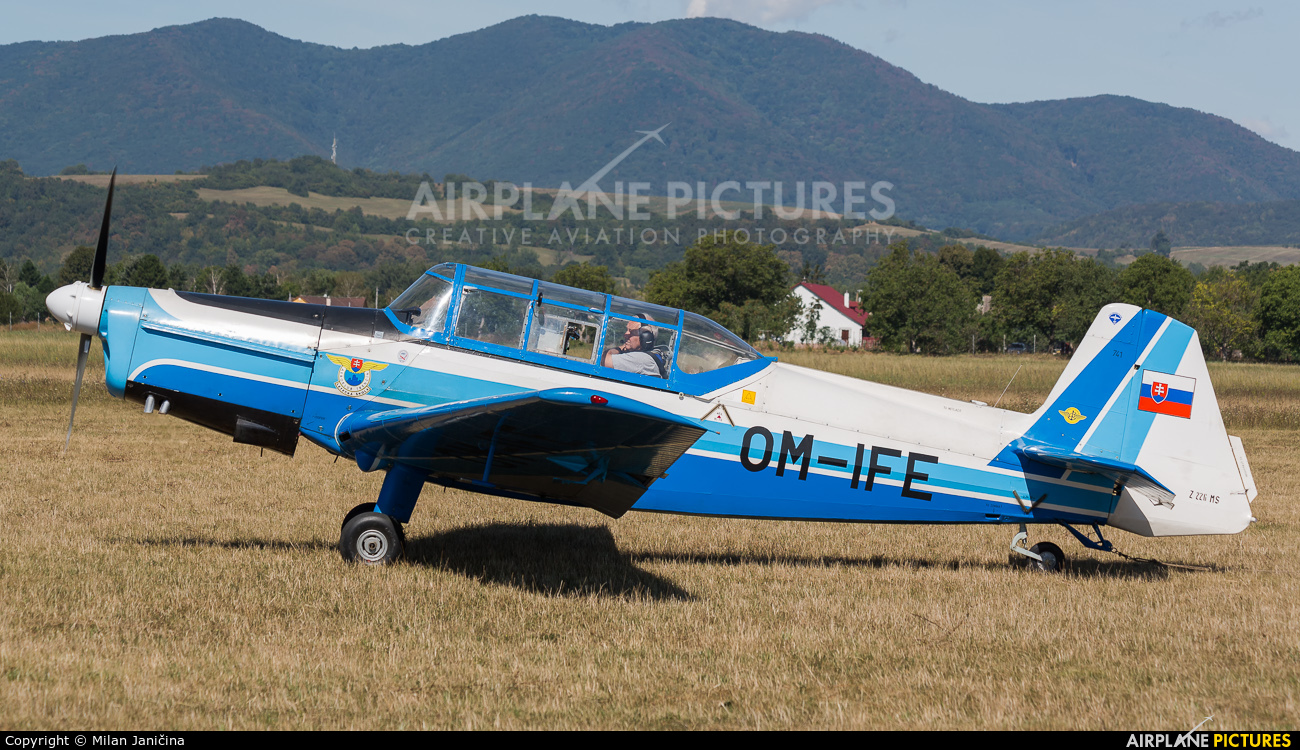 Aeroklub Trenčín OM-IFE aircraft at Trenčín