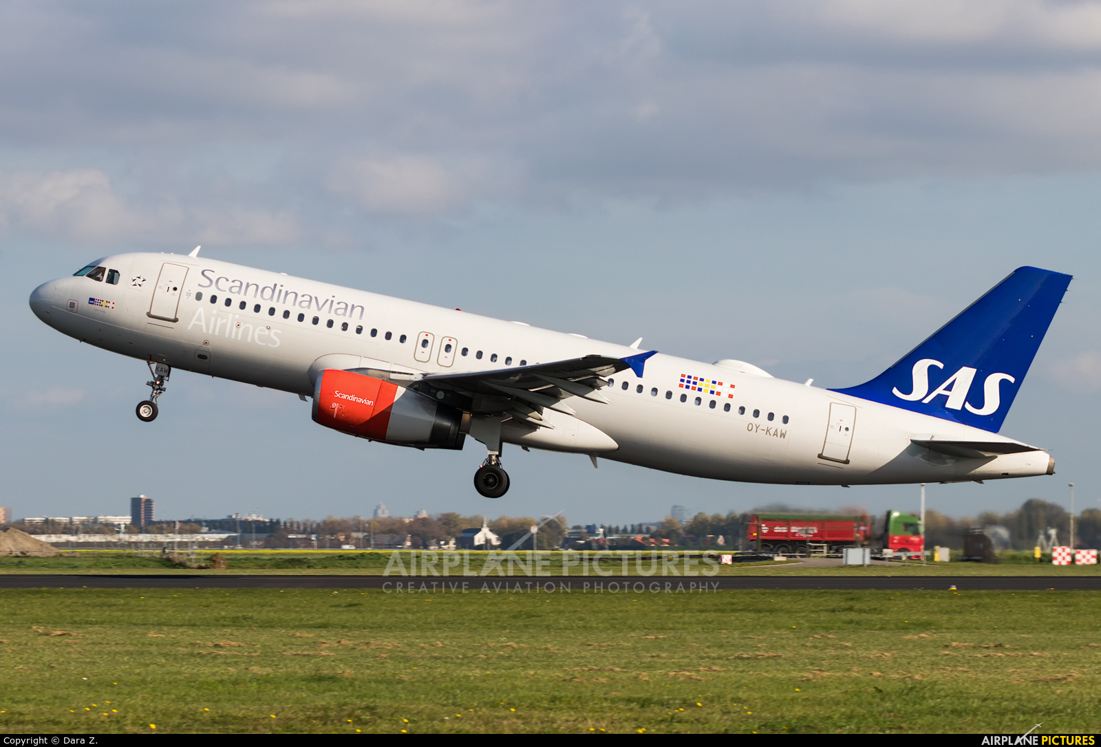 SAS - Scandinavian Airlines OY-KAW aircraft at Amsterdam - Schiphol