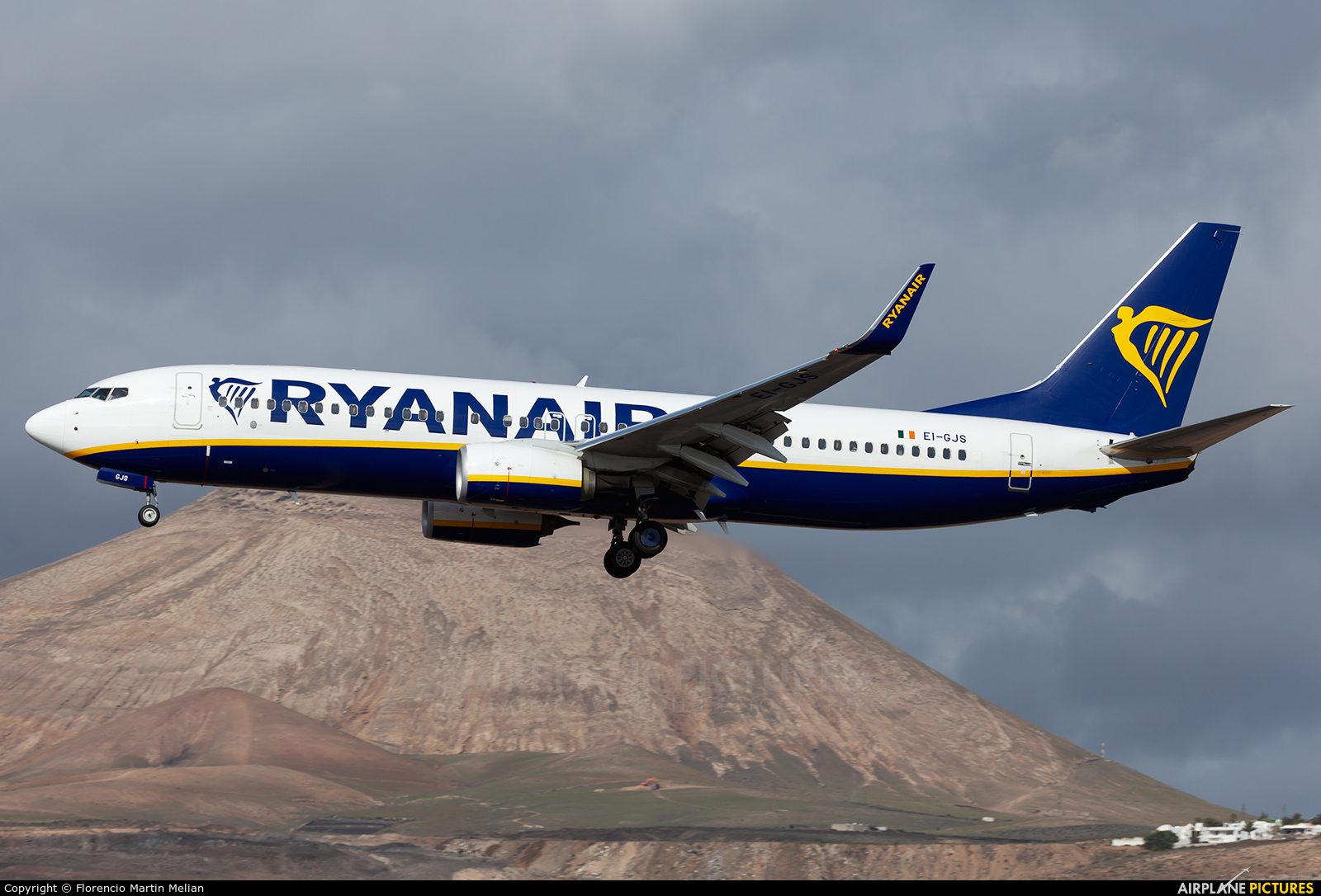 Ryanair EI-GJS aircraft at Lanzarote - Arrecife