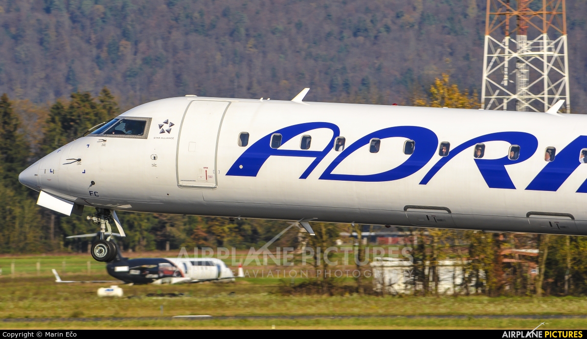 Adria Airways S5-AFC aircraft at Ljubljana - Brnik