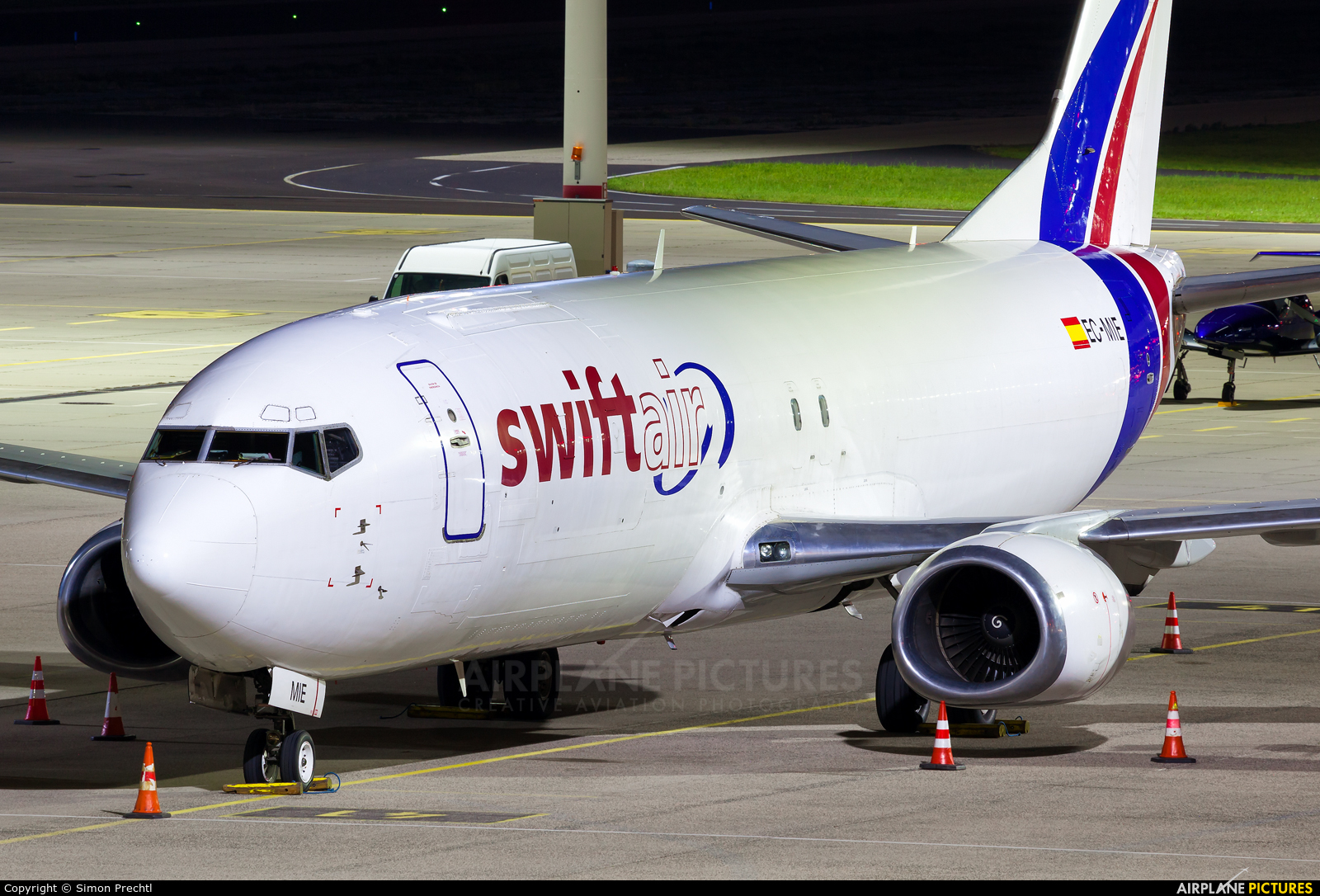 Swiftair EC-MIE aircraft at Linz