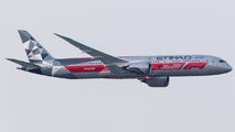 Etihad Boeing 787-9 with special F1 Abu Dhabi Grand Prix livery title=