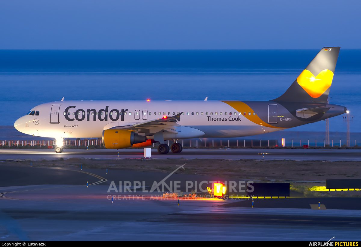 Condor D-AICF aircraft at Tenerife Sur - Reina Sofia