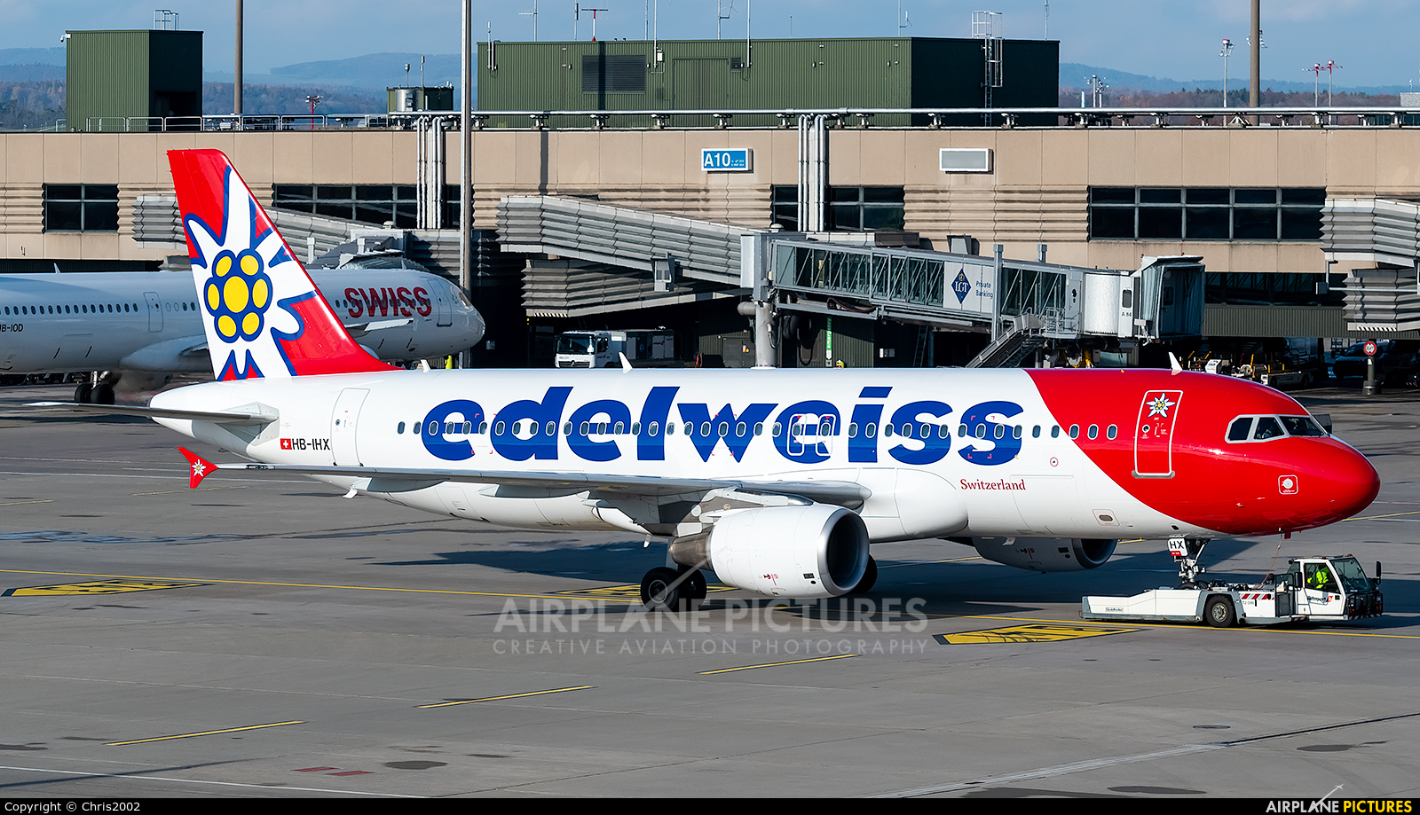 Edelweiss HB-IHX aircraft at Zurich