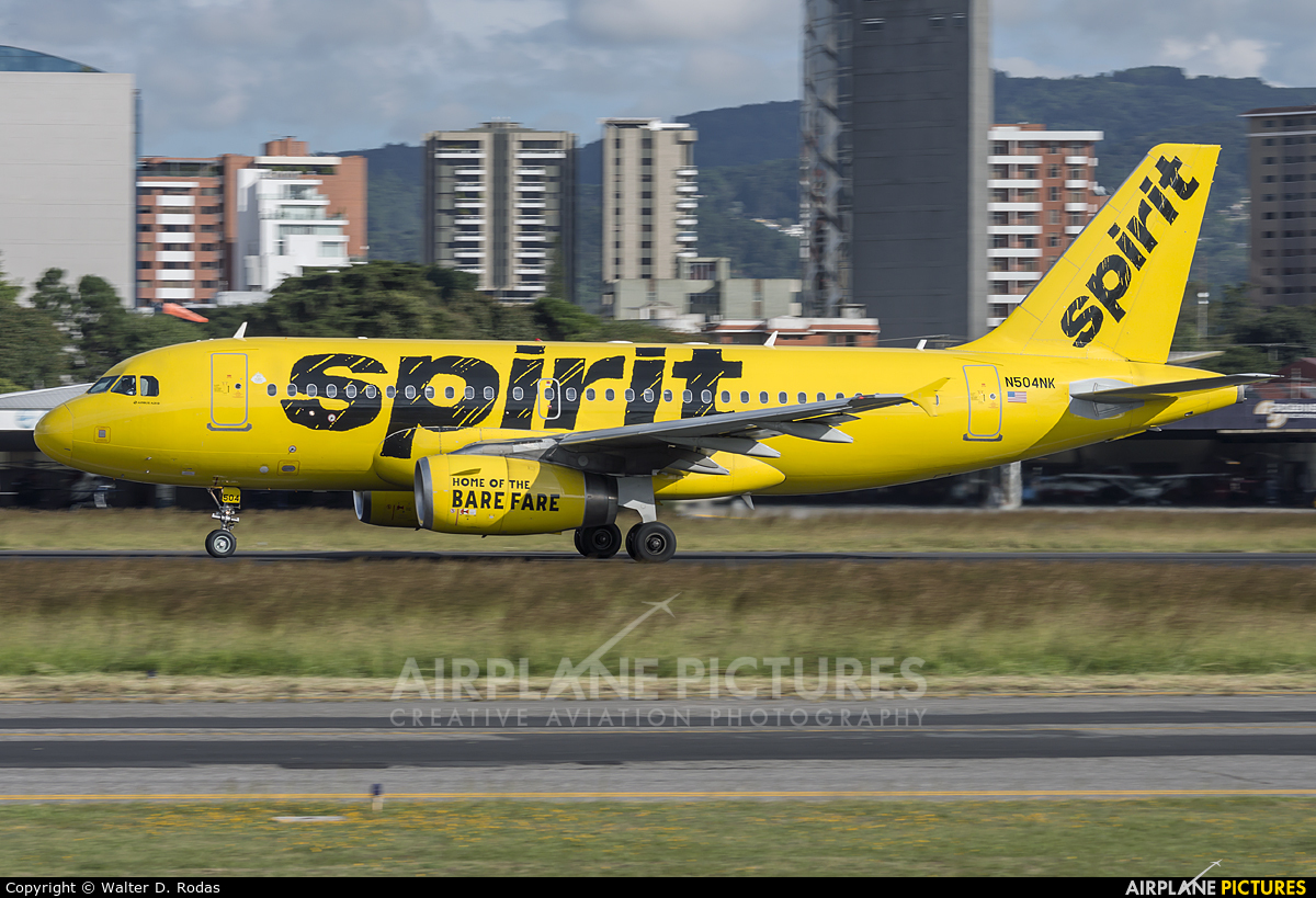 Spirit Airlines N504NK aircraft at Guatemala - La Aurora