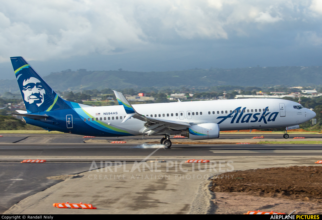 Alaska Airlines N594AS aircraft at San Jose - Juan Santamaría Intl