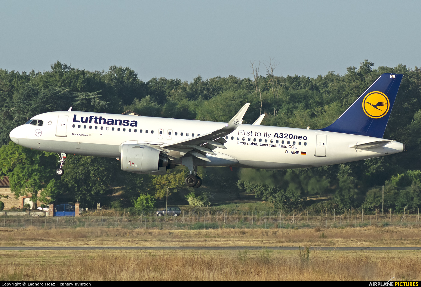 Lufthansa D-AINB aircraft at Toulouse - Blagnac