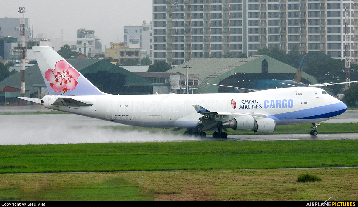 China Airlines Cargo B-18721 aircraft at Ho Chi Minh City - Tan Son Nhat Intl