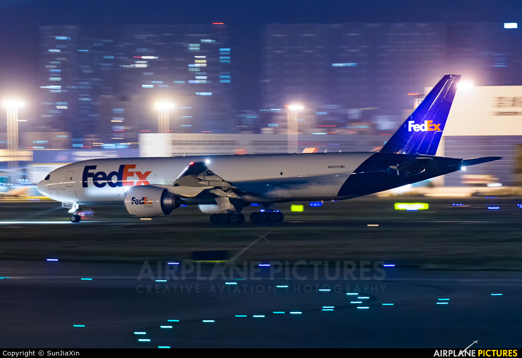 FedEx Federal Express N891FD aircraft at Shenzhen Bao