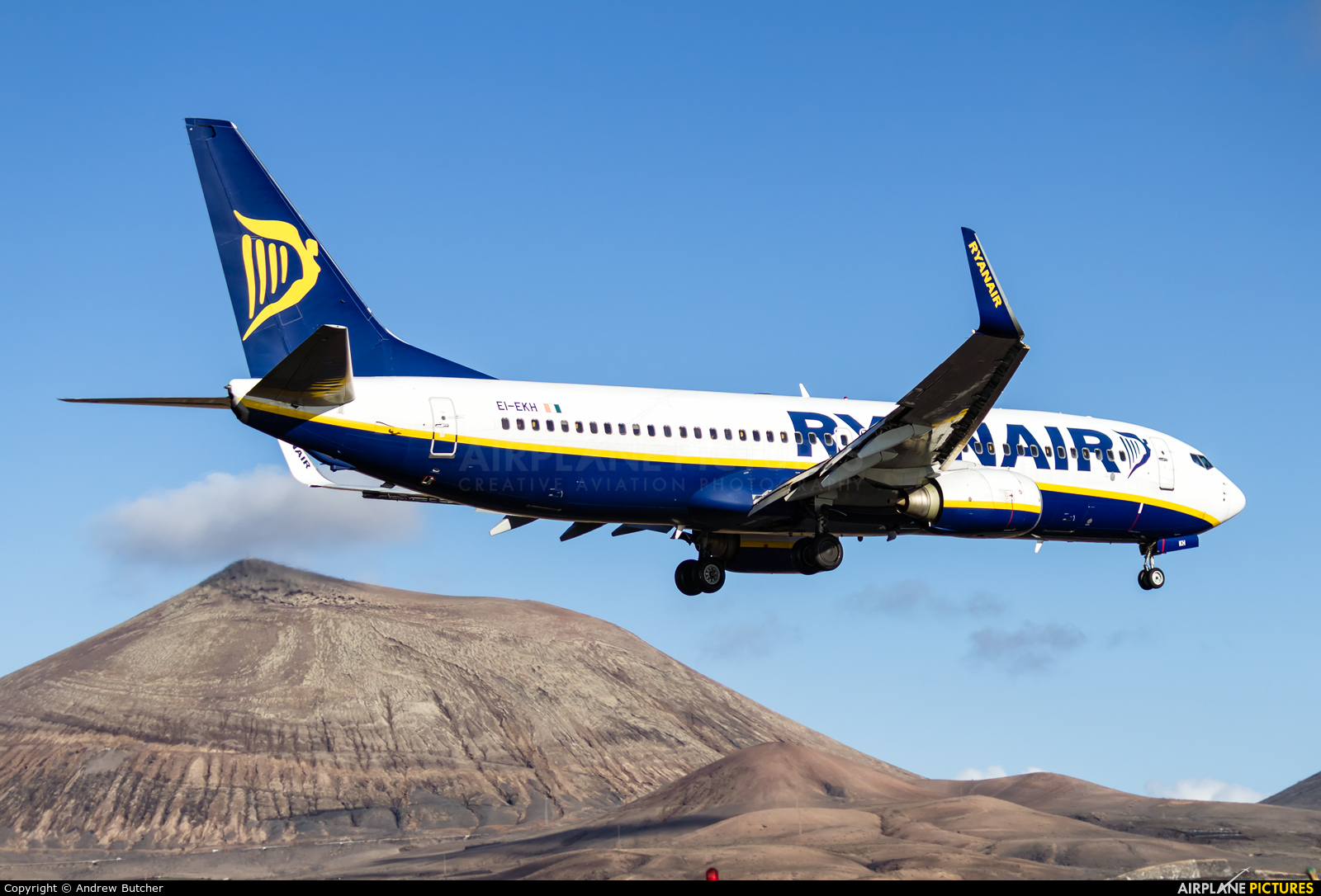 Ryanair EI-EKH aircraft at Lanzarote - Arrecife