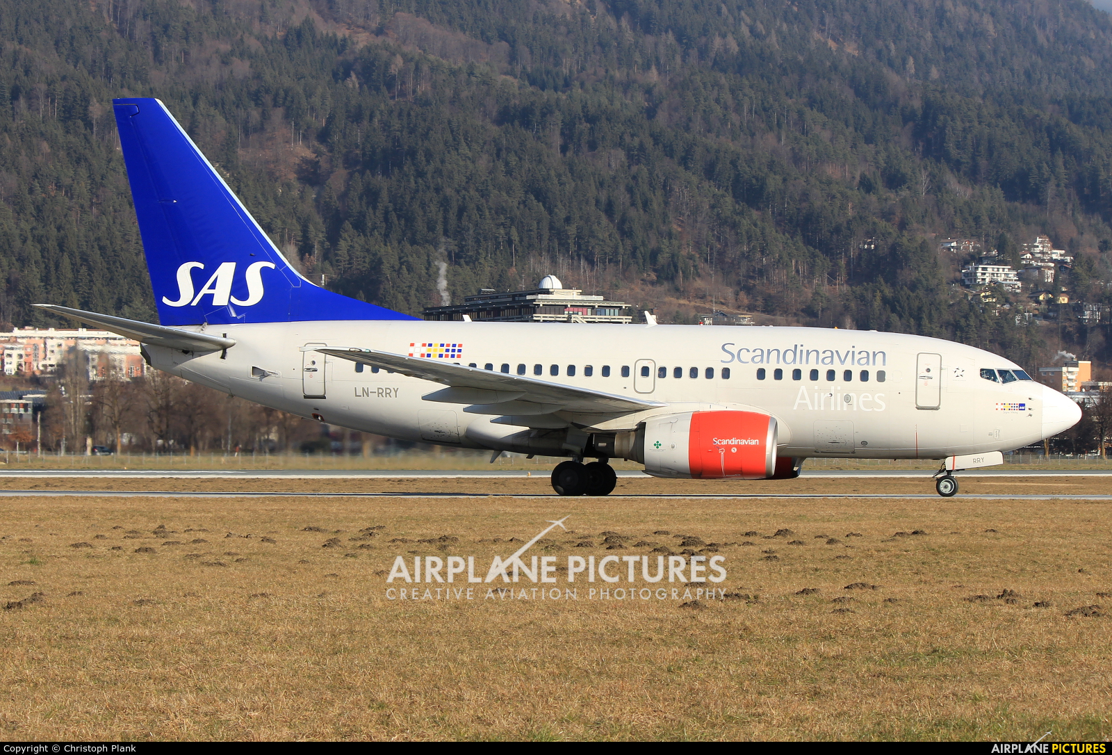 SAS - Scandinavian Airlines LN-RRY aircraft at Innsbruck