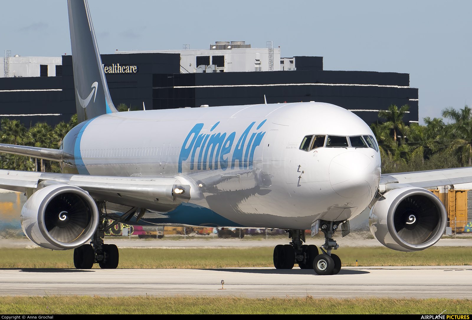 Amazon Prime Air N1381A aircraft at Miami Intl
