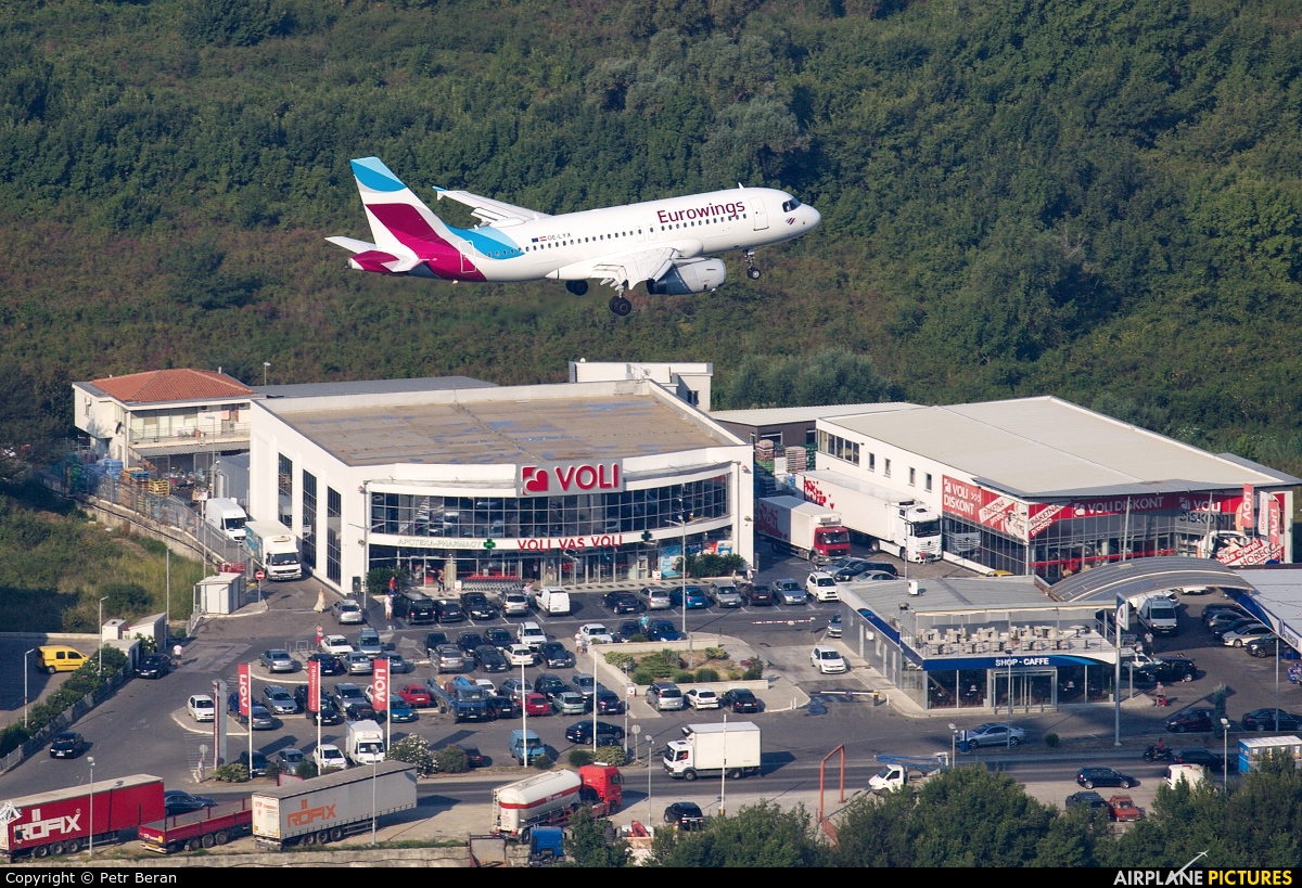 Eurowings Europe OE-LYX aircraft at Tivat