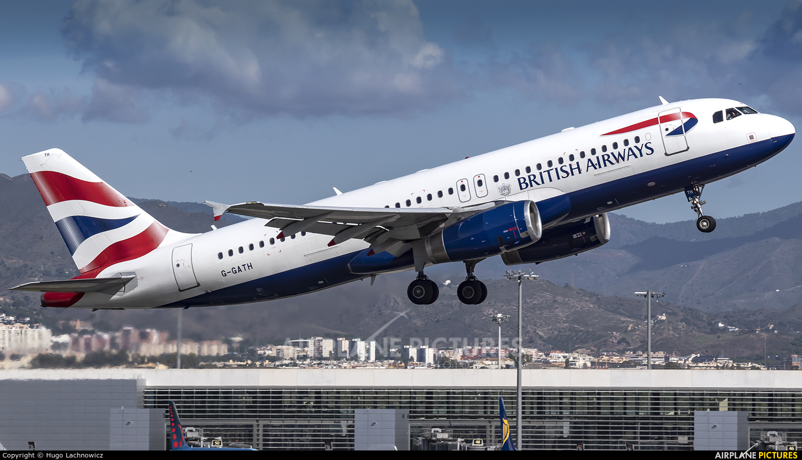 British Airways G-GATH aircraft at Málaga