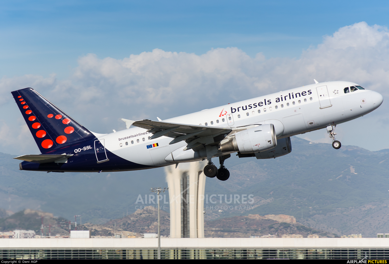 Brussels Airlines OO-SSL aircraft at Málaga