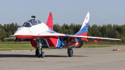 RF-91945 - Russia - Air Force "Strizhi" Mikoyan-Gurevich MiG-29UB