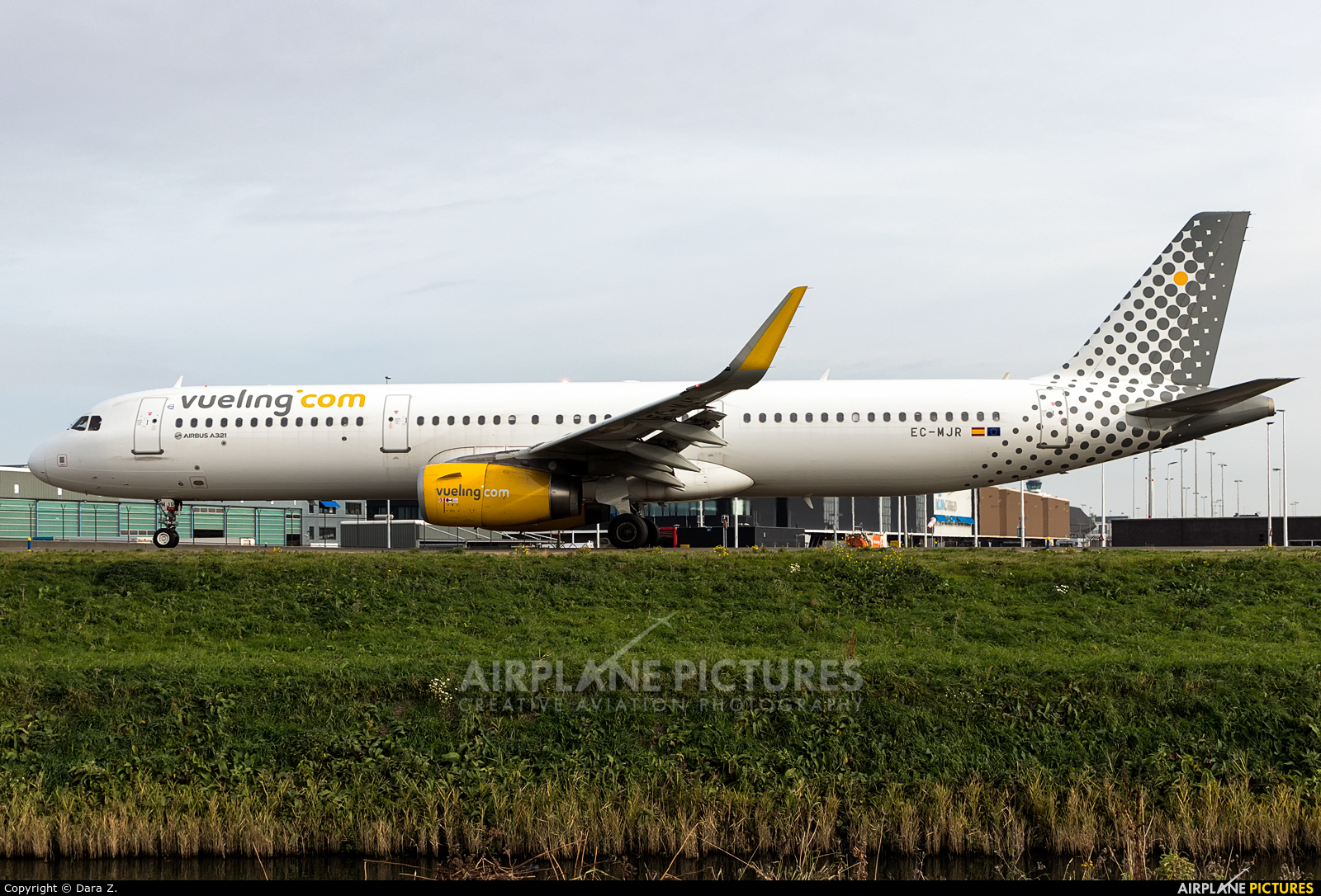 Vueling Airlines EC-MJR aircraft at Amsterdam - Schiphol