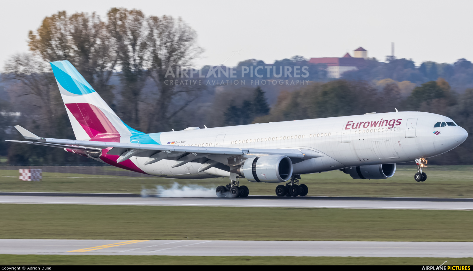 Eurowings D-AXGG aircraft at Munich