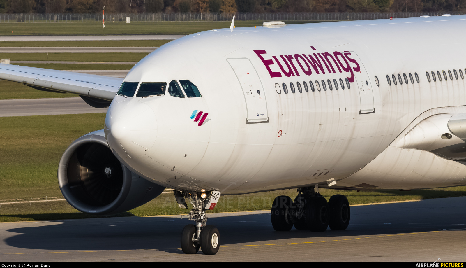 Eurowings D-AXGG aircraft at Munich