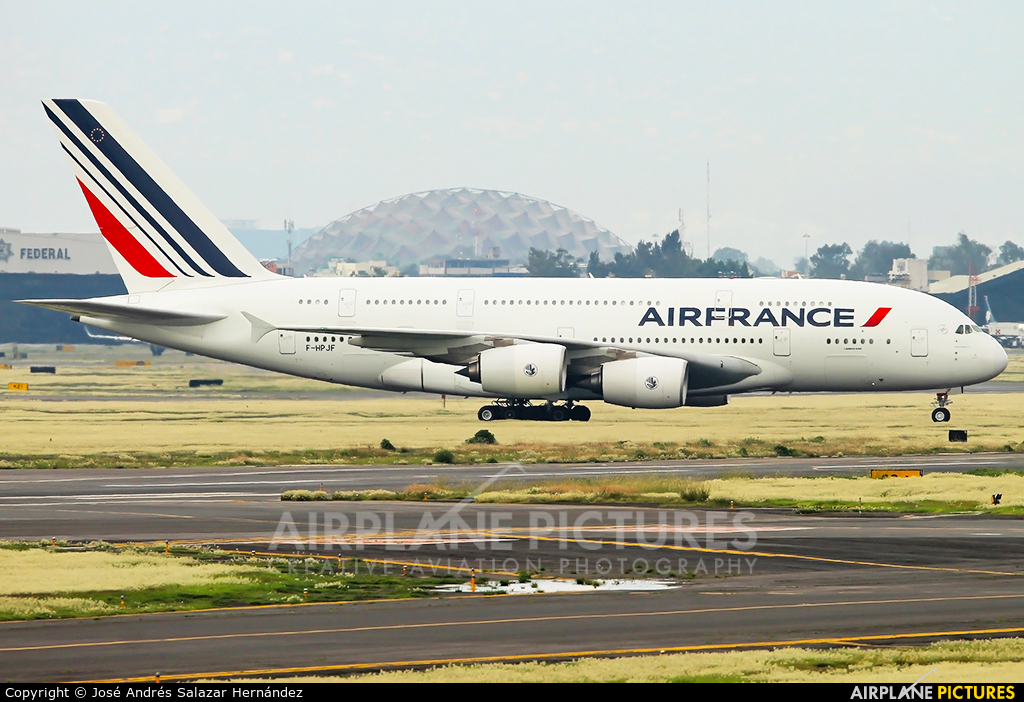 Air France F-HPJF aircraft at Mexico City - Licenciado Benito Juarez Intl
