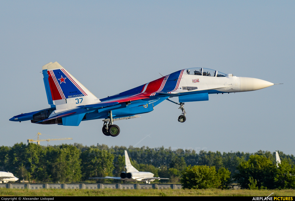 Russia - Air Force "Russian Knights" RF-81722 aircraft at Novosibirsk