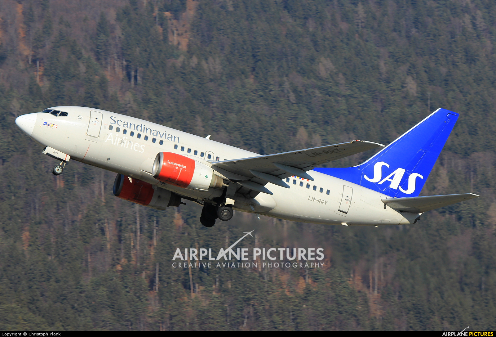 SAS - Scandinavian Airlines LN-RRY aircraft at Innsbruck