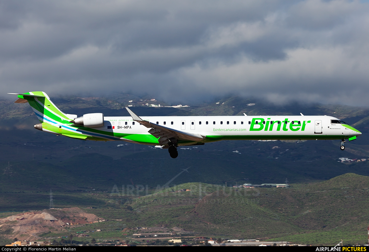 Binter Canarias 9H-MPA aircraft at Aeropuerto de Gran Canaria