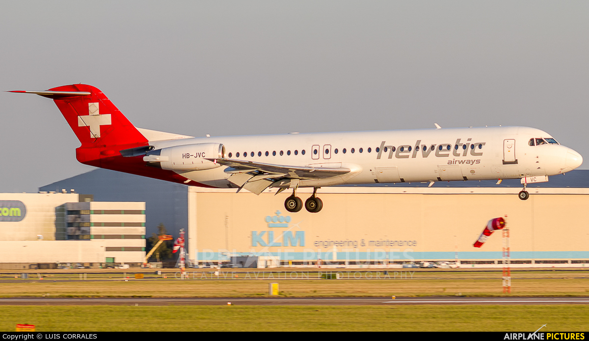 Helvetic Airways HB-JVC aircraft at Amsterdam - Schiphol