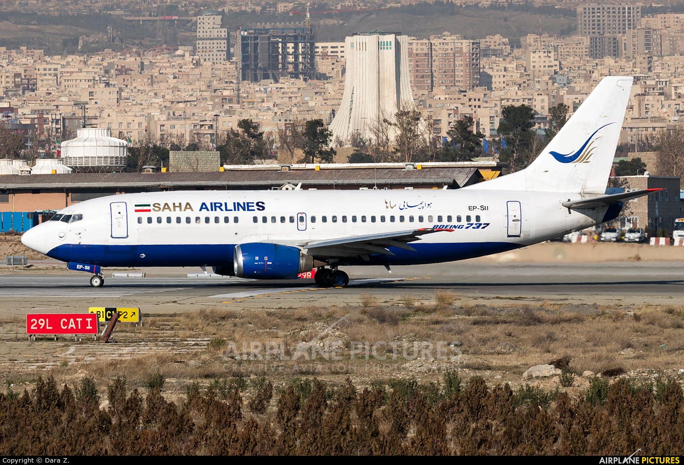 Saha Air EP-SII aircraft at Tehran - Mehrabad Intl
