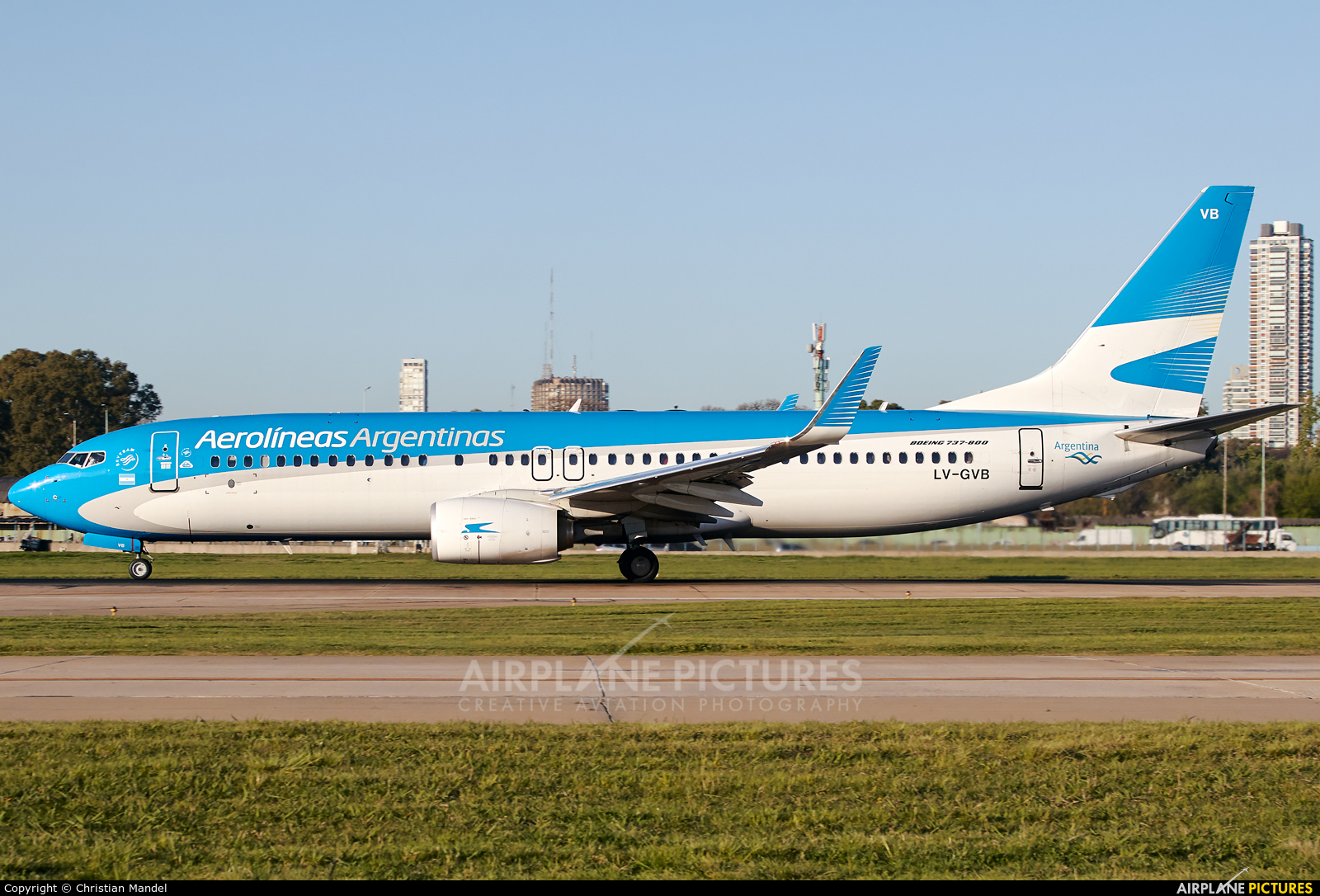 Aerolineas Argentinas LV-GVB aircraft at Buenos Aires - Jorge Newbery