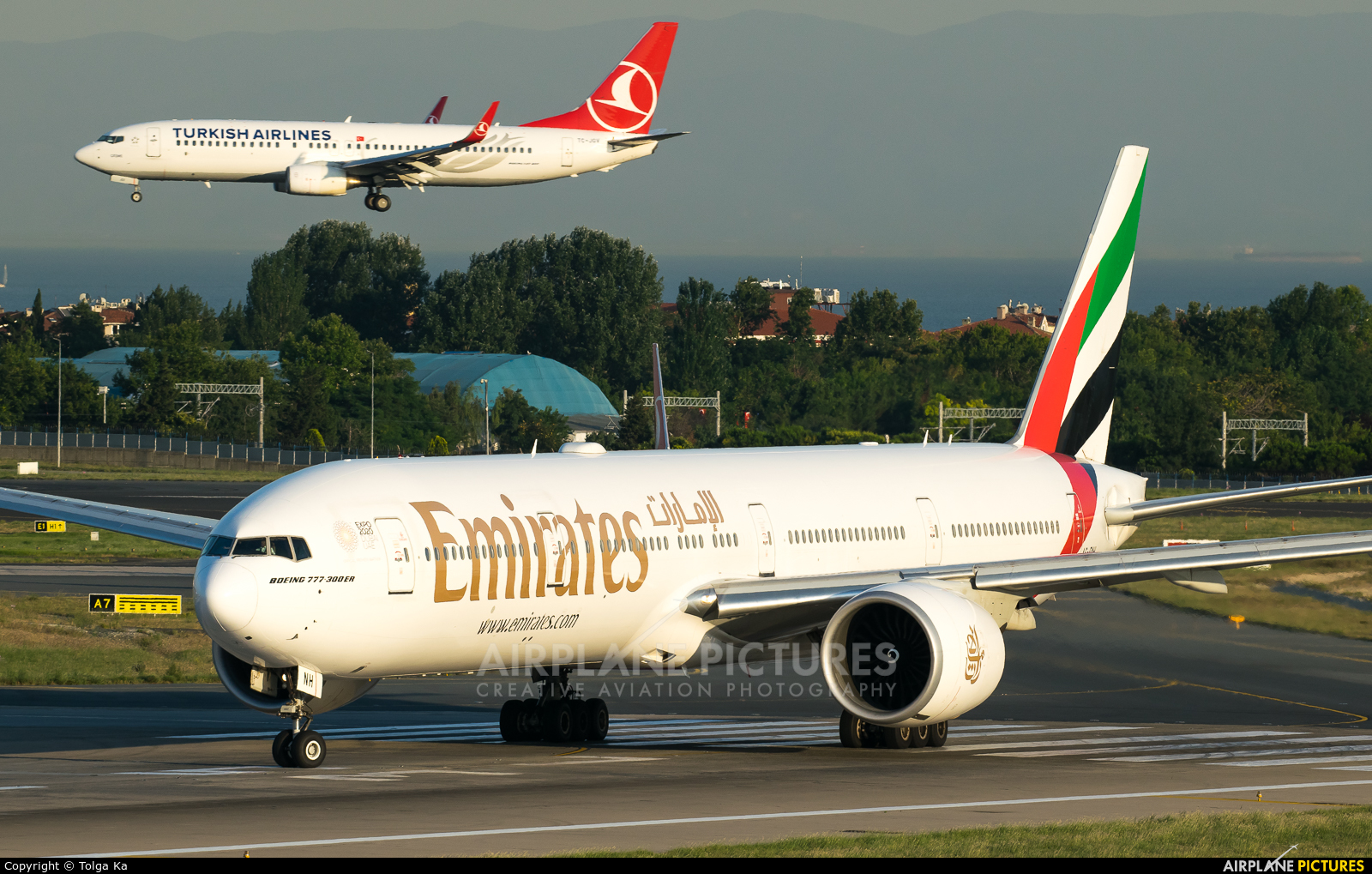 Emirates Airlines A6-ENH aircraft at Istanbul - Ataturk