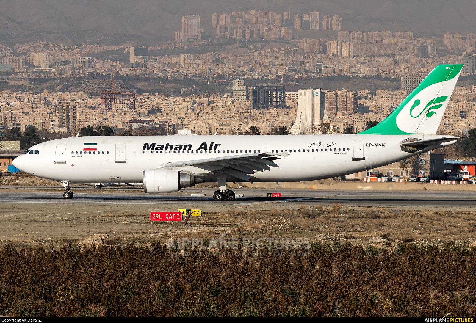 Mahan Air EP-MNK aircraft at Tehran - Mehrabad Intl