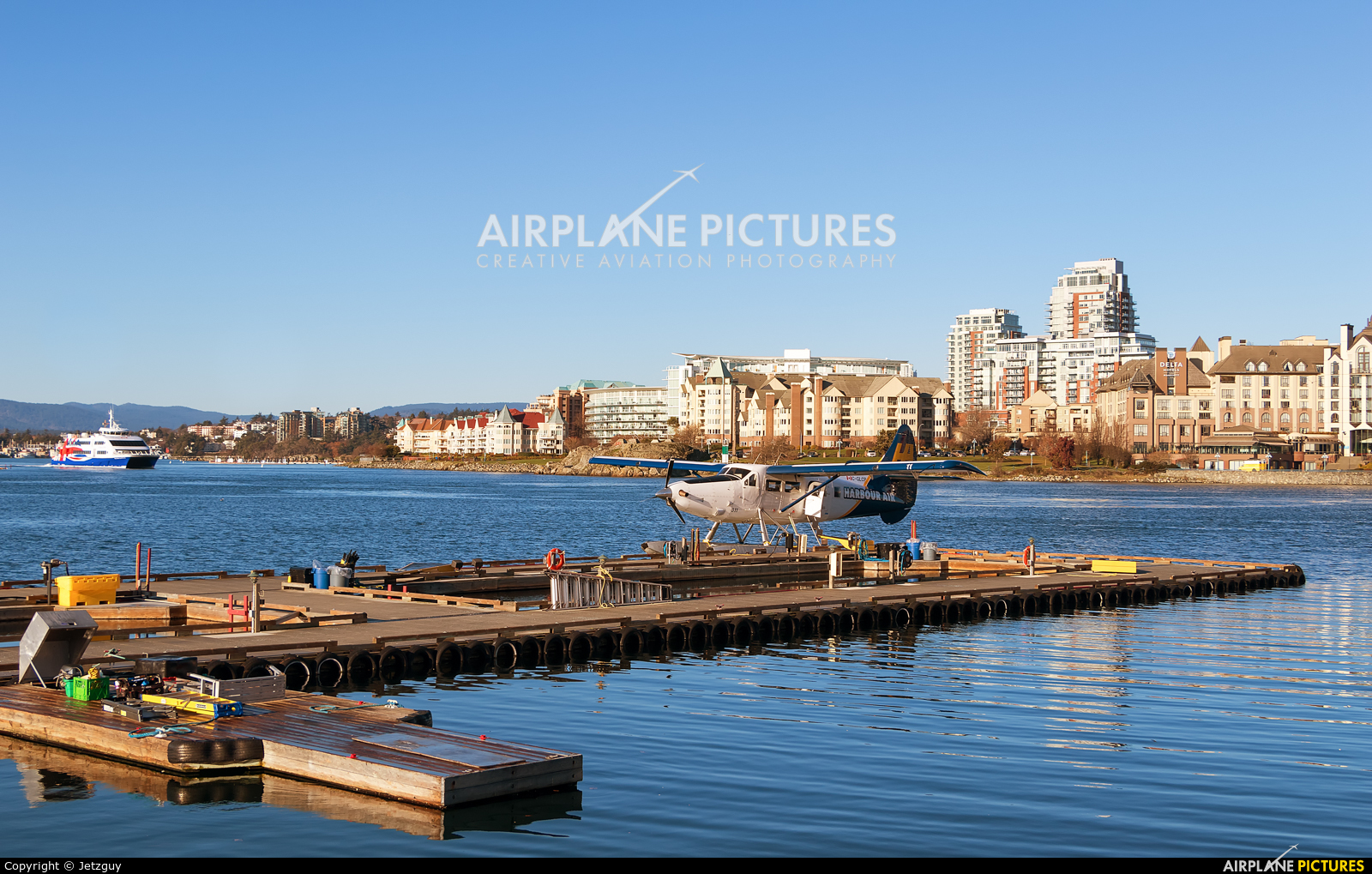 Harbour Air C-GLCP aircraft at Victoria Harbour, BC