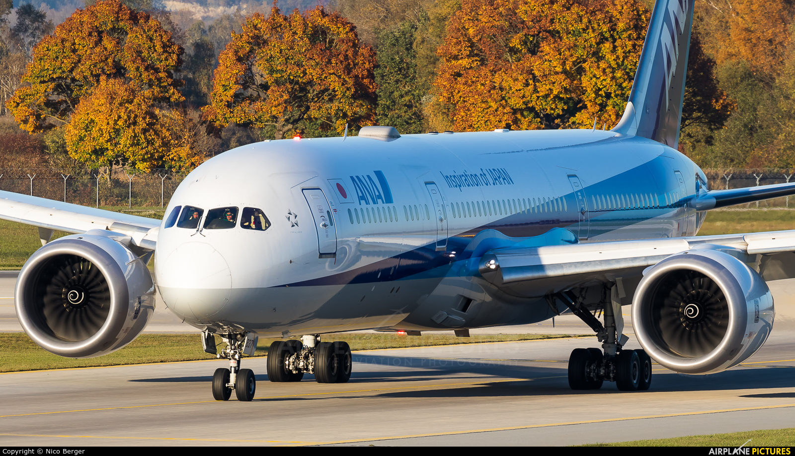 ANA - All Nippon Airways JA837A aircraft at Munich