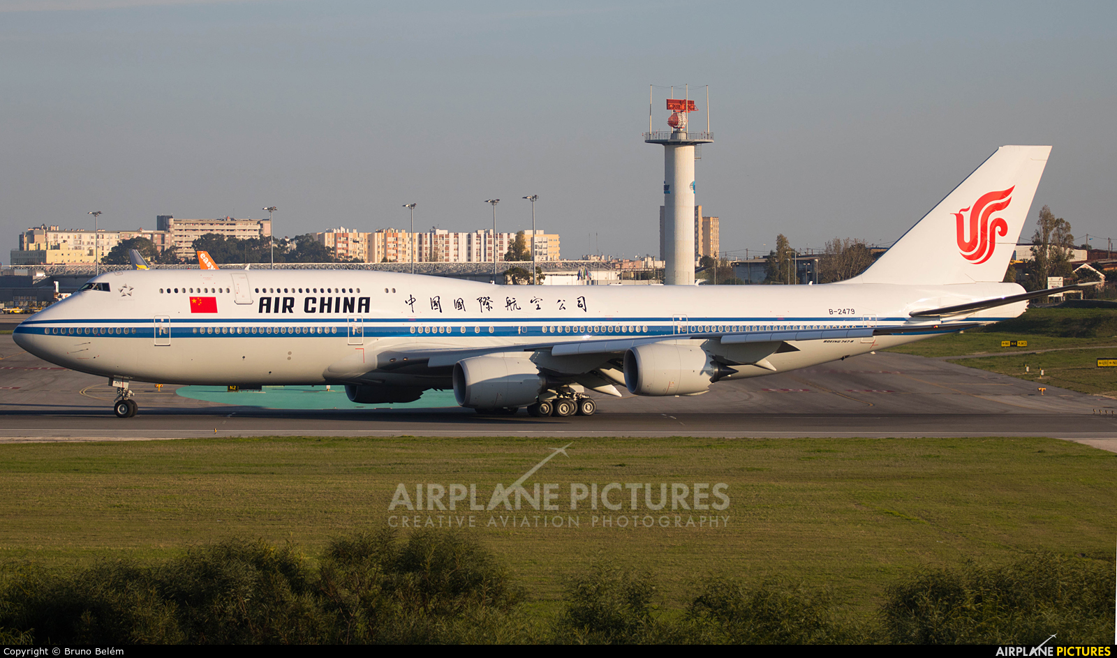 Air China B-2479 aircraft at Lisbon