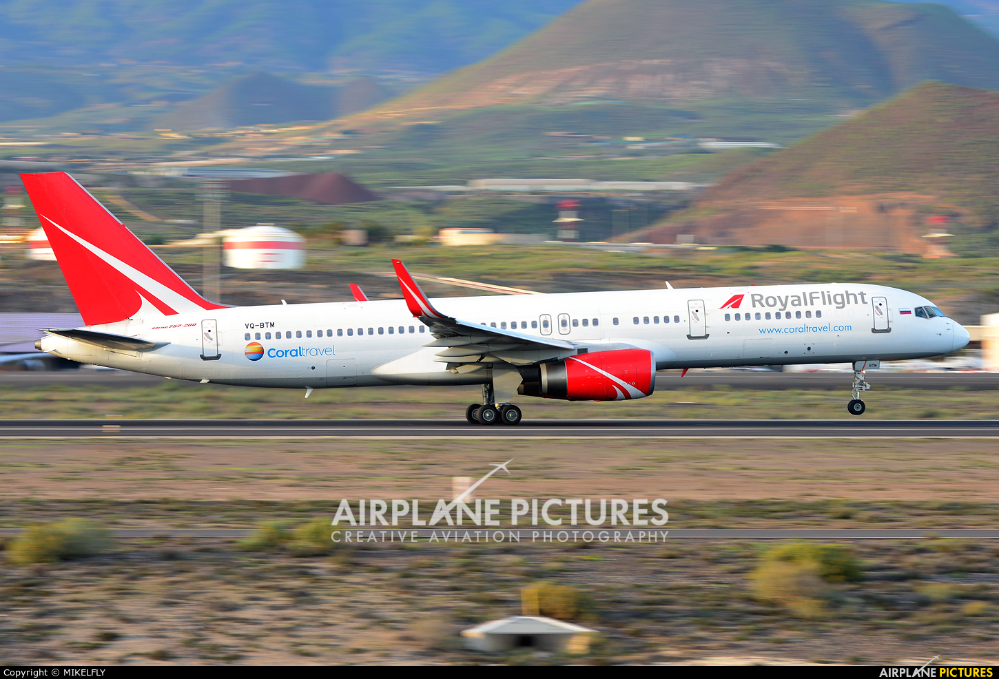 Royal Flight VQ-BTM aircraft at Tenerife Sur - Reina Sofia