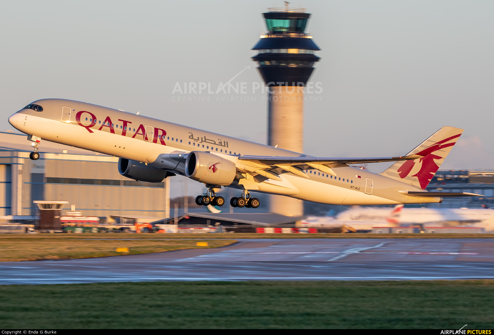 Qatar Airways A7-ALC aircraft at Manchester