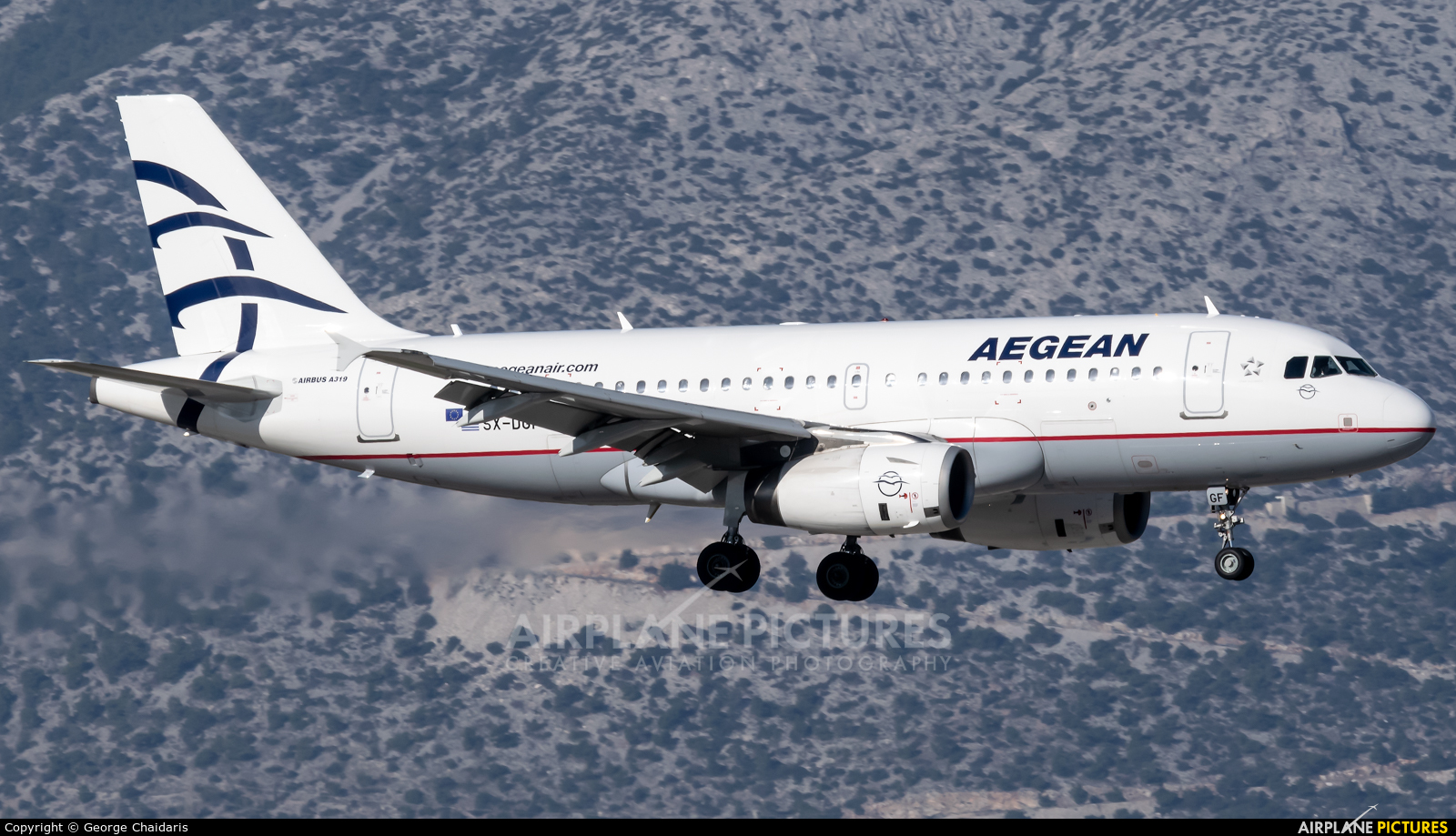 Aegean Airlines SX-DGF aircraft at Athens - Eleftherios Venizelos