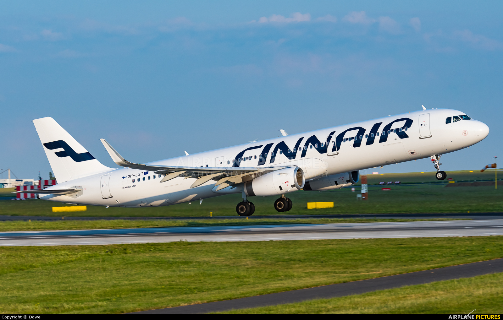 Finnair OH-LZT aircraft at Prague - Václav Havel
