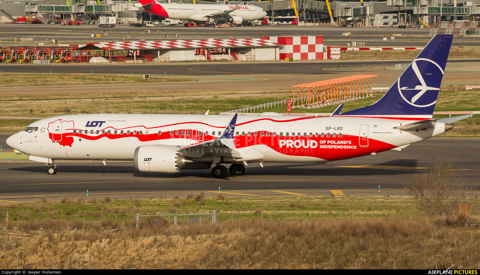 LOT - Polish Airlines SP-LVD aircraft at Madrid - Barajas