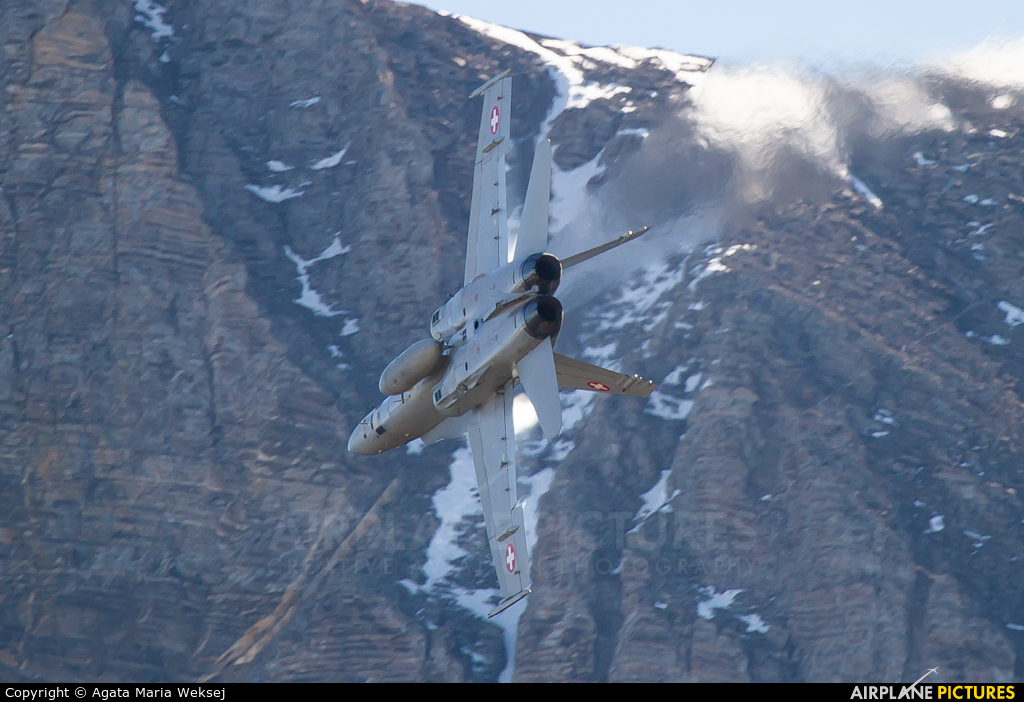 Switzerland - Air Force J-5232 aircraft at Axalp - Ebenfluh Range