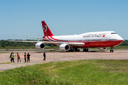 Turkish Government Boeing 747-8 visited Asuncion with Recep Tayyip Erdogan onboard title=