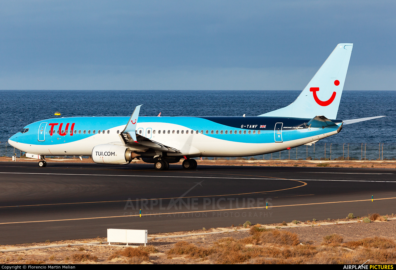 TUI Airways G-TAWF aircraft at Lanzarote - Arrecife