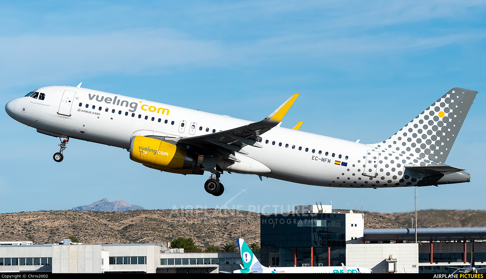 Vueling Airlines EC-MFM aircraft at Alicante - El Altet