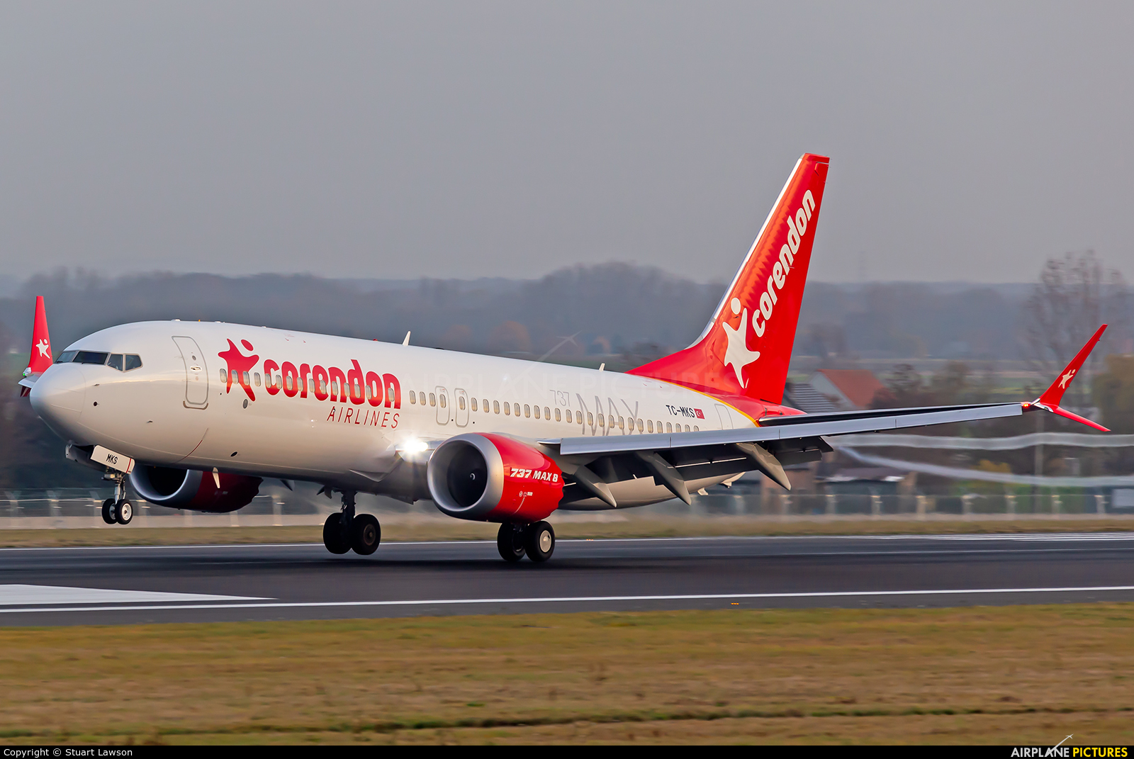 Corendon Airlines TC-MKS aircraft at Brussels - Zaventem