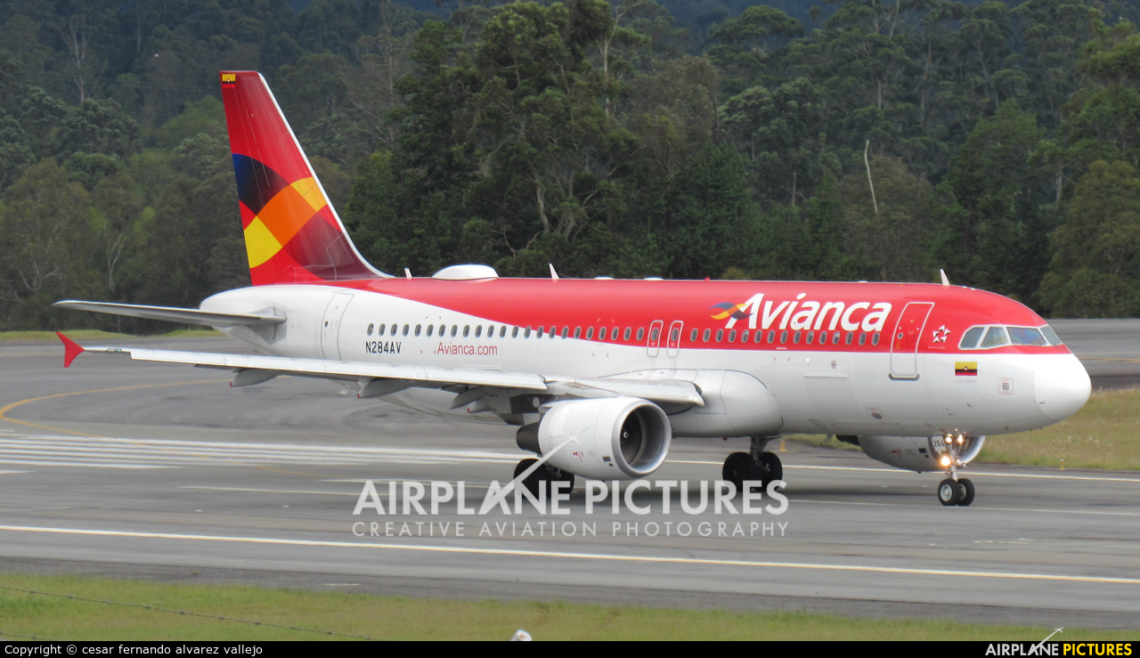 Avianca N284AV aircraft at Medellin - Jose Maria Cordova Intl
