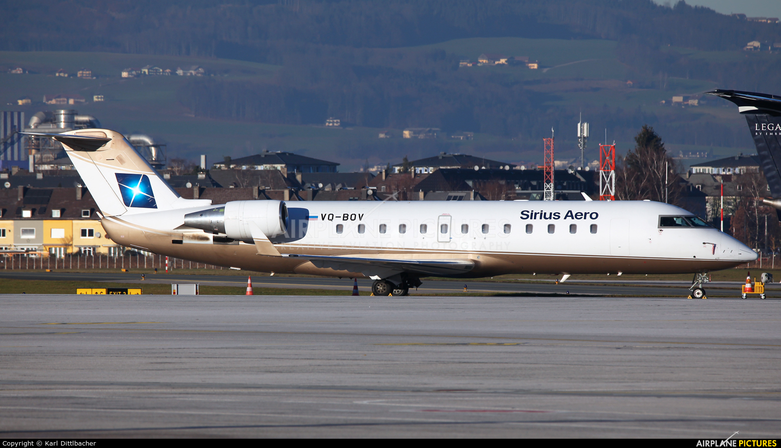 Sirius-Aero VQ-BOV aircraft at Salzburg