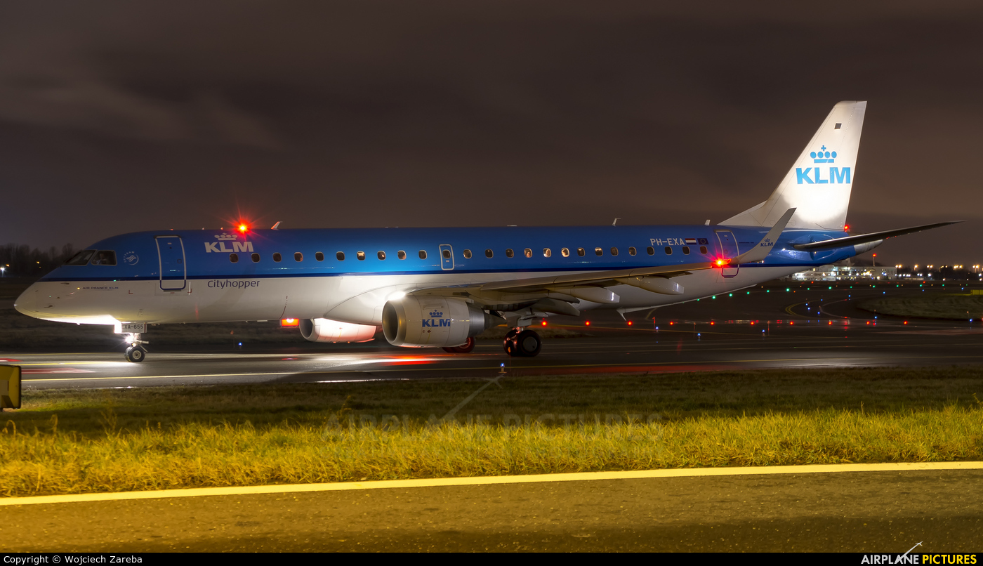 KLM Cityhopper PH-EXA aircraft at Warsaw - Frederic Chopin
