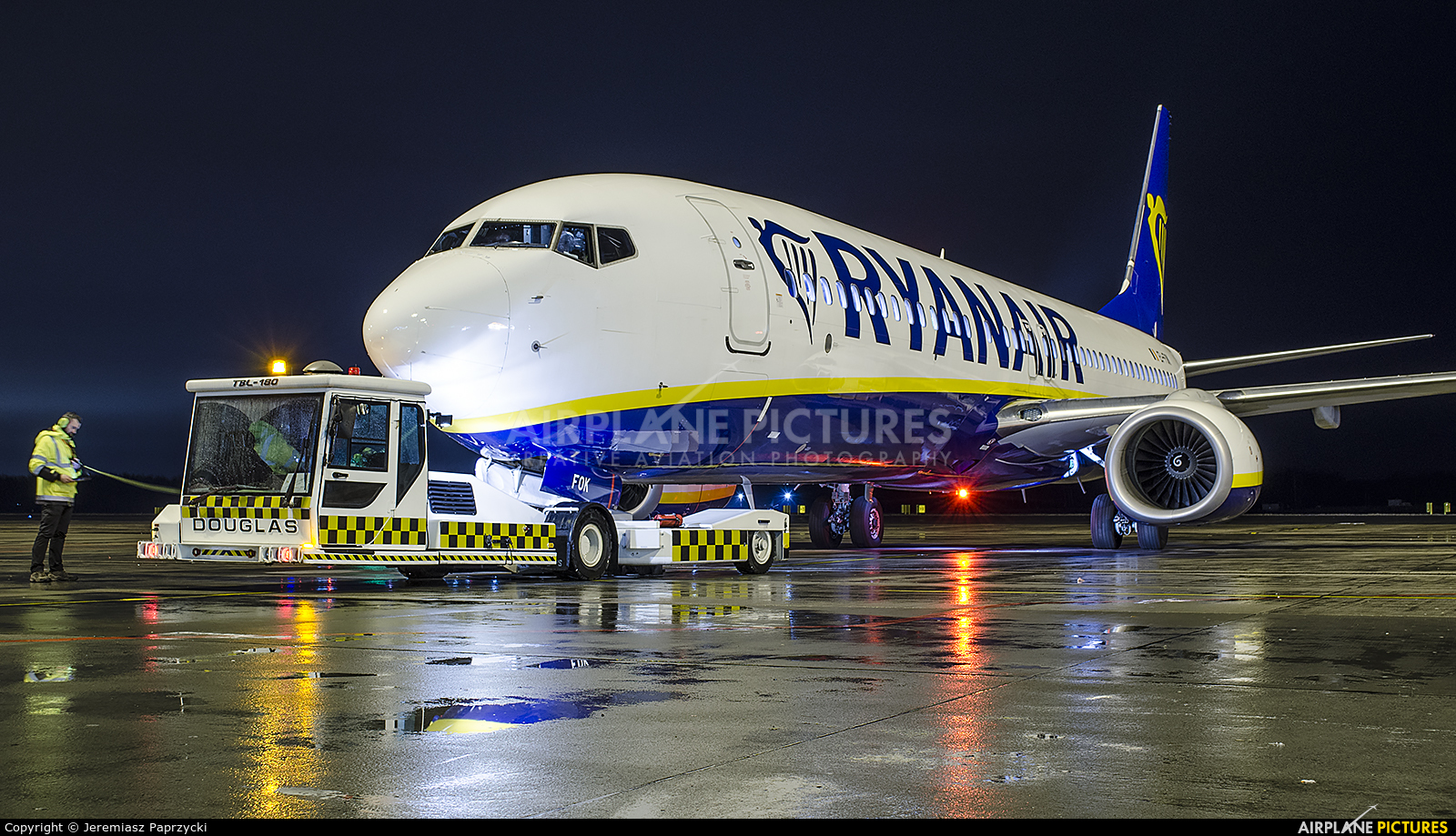 Ryanair EI-FOK aircraft at Wrocław - Copernicus