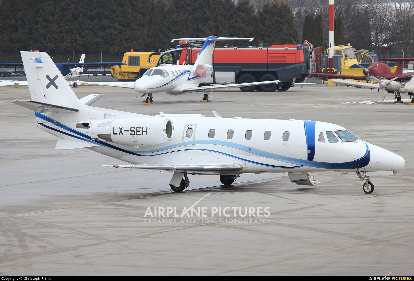 Luxaviation LX-SEH aircraft at Innsbruck